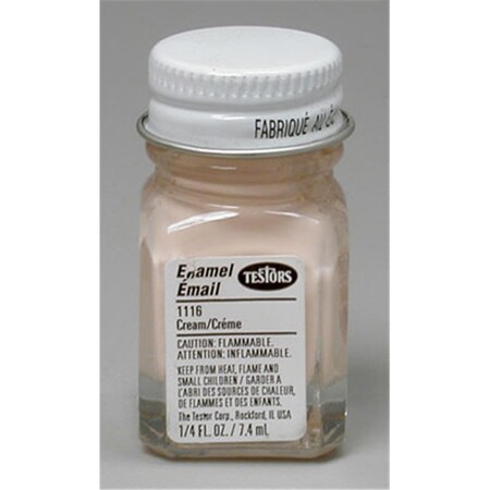 Testors Enamel Paint, Gloss, Cream, 1/4 fl.oz TES1116TT